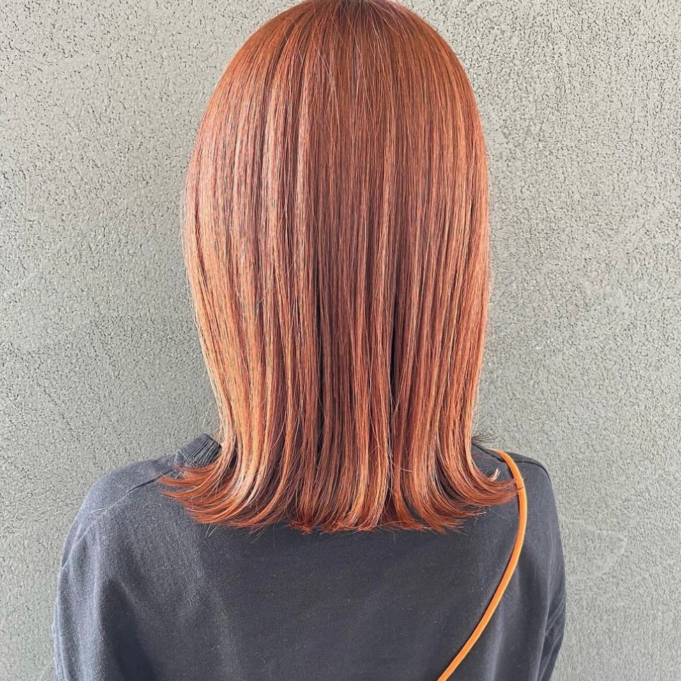 ヘアスタイル オレンジ