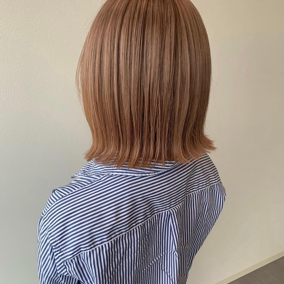 ヘアスタイル オレンジ ボブ