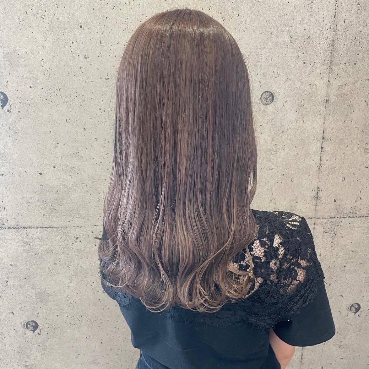 ヘアスタイル ・ピンク